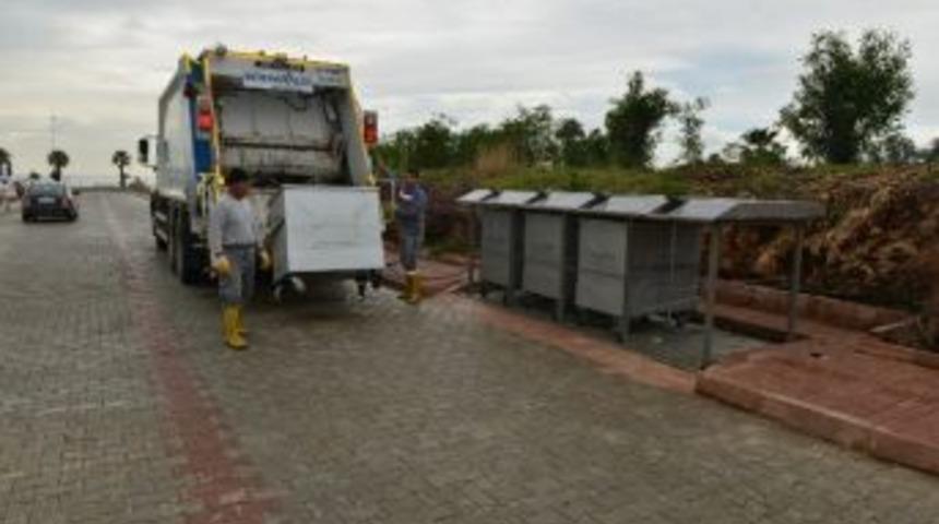 Konyaaltı&rsquo;nda 550 Konteyner Yer Altına Alındı