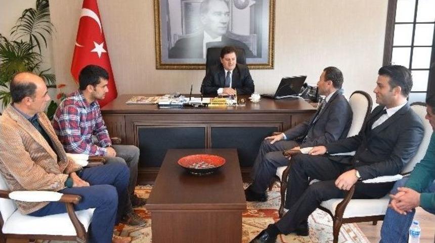 Bodrum&rsquo;da Yeni Muhtarlardan Kaymakama Ziyaret