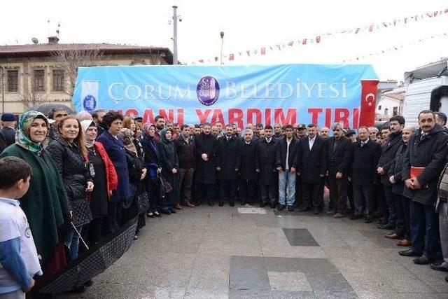 Çorum’dan Özel Harekat Polisleri Ve Terör Mağdurlarına Yardım Malzemesi