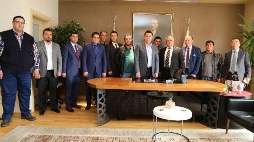Yeni Muhtarlardan Başkan Kocadon&rsquo;a Ziyaret