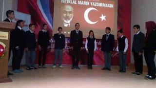 Tuzlukçu’da İstiklal Marşı’nın Kabul’ü Programı Yapıldı