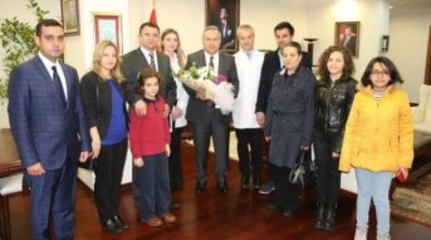Sağlıkçılar, Vali Fidan’ı Ziyaret Ettiler