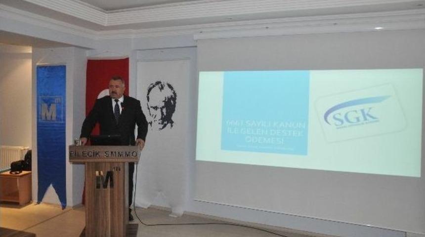 Sgk İl M&uuml;d&uuml;rl&uuml;ğ&uuml;nden Smmm Odası &Uuml;yelerine Seminer