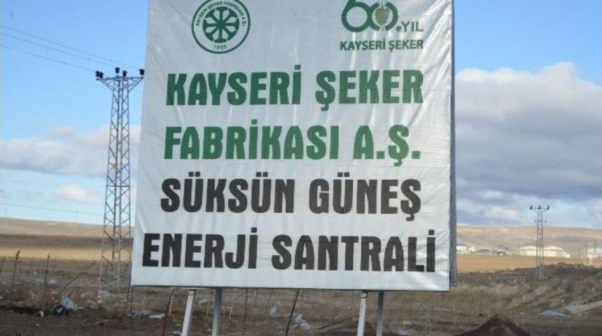 Kayseri Şeker, G&uuml;neş Enerji Yatırımı İle 2 Milyon Kwh Elektrik &Uuml;retecek