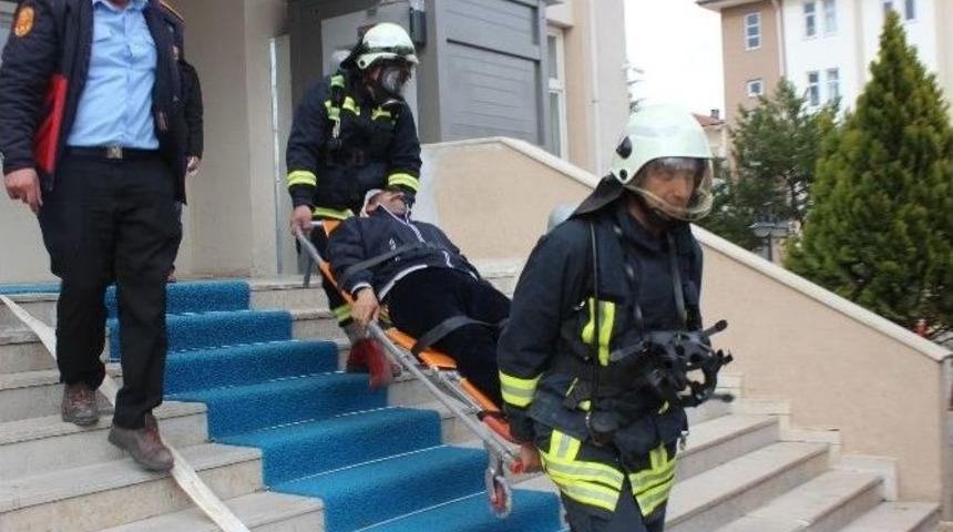 Kovancılar&rsquo;da Yangın Tatbikatı