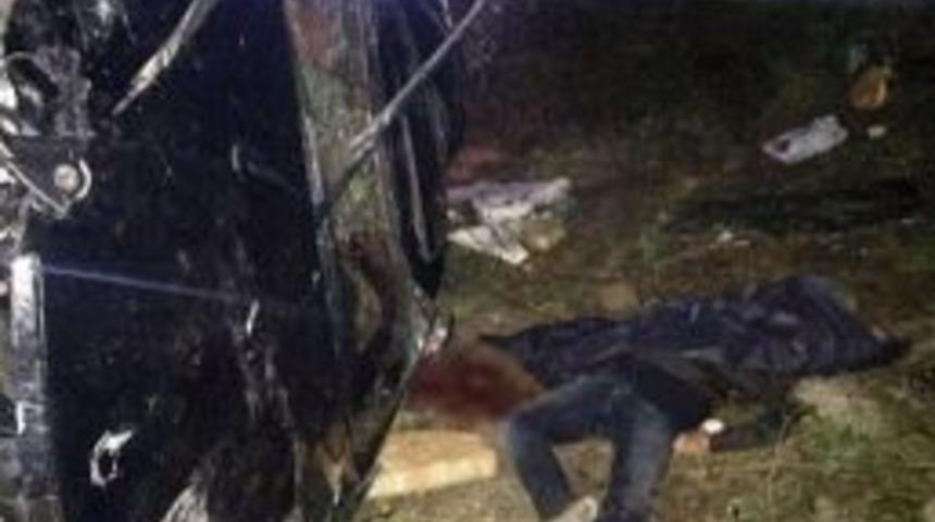 Şarampole Yuvarlanan Otomobilde Hayatını Kaybetti