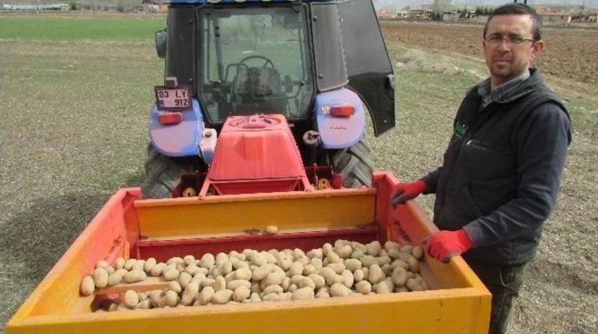 Sandıklı&rsquo;da Patates Ekimi Başladı