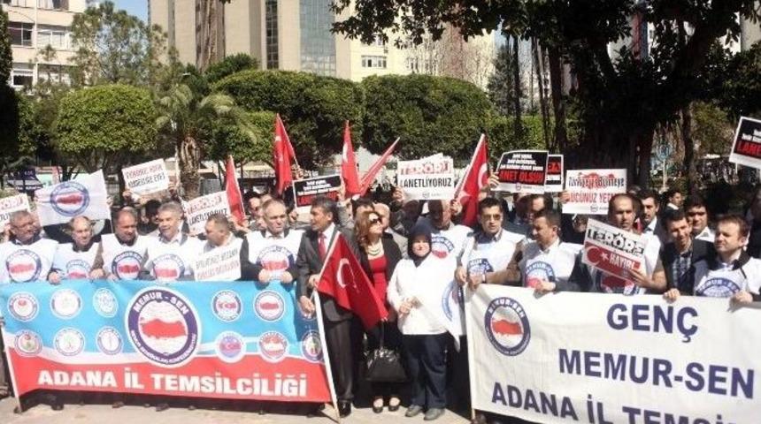 Memur-sen Ter&ouml;r&uuml; Protesto Etti