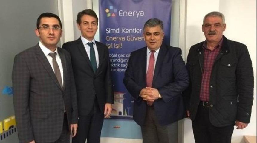 Başkan &Ouml;zg&uuml;ven&rsquo;den Medaş Ve Enerya&rsquo;ya Ziyaret