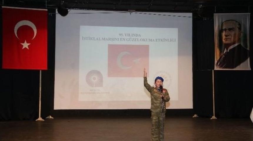 &rsquo;istiklal Marşını En G&uuml;zel Okuma&rsquo; Etkinliği