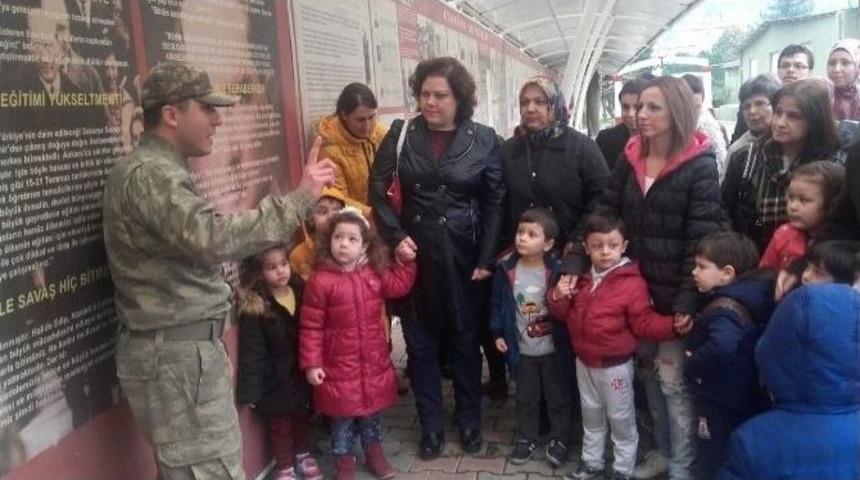 B&uuml;y&uuml;kşehirin Minik &Ouml;ğrencileri, Askeri M&uuml;zeyi Gezdi
