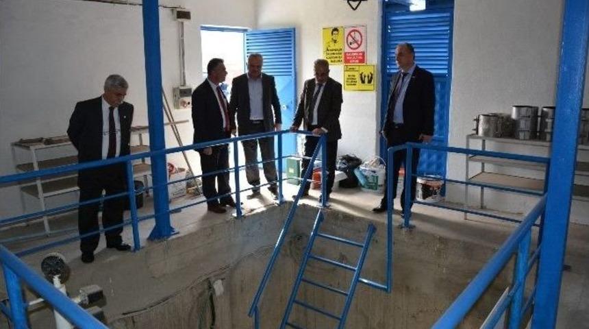 Teski Genel M&uuml;d&uuml;r&uuml; Başa, Ergene-ulaş İ&ccedil;me Suyu Deposunda İncelemelerde Bulundu