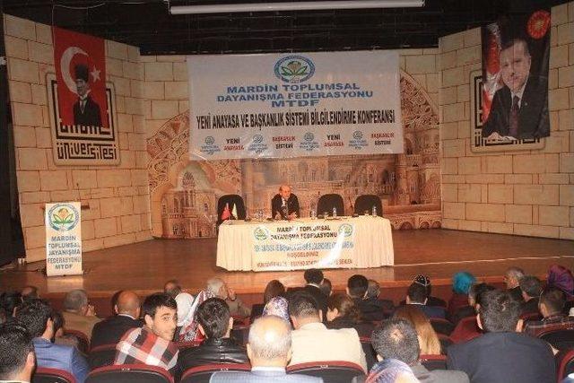 Mardin&rsquo;de &lsquo;yeni Anayasa Ve Başkanlık Sistemi&rsquo; Konferansı 1