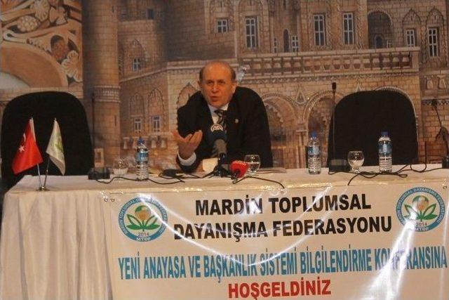 Mardin&rsquo;de &lsquo;yeni Anayasa Ve Başkanlık Sistemi&rsquo; Konferansı 2