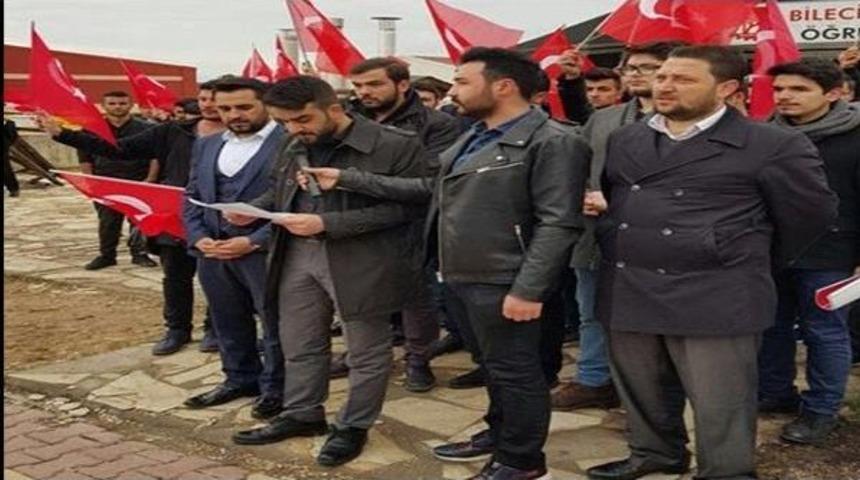 &Uuml;niversite &Ouml;ğrencileri Ter&ouml;re Karşı Tek Y&uuml;rek Oldu