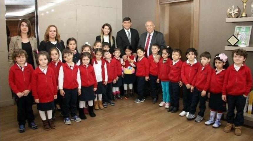 Minik Gkv&rsquo;liler Başkan Fadıloğlu&rsquo;nu Ziyaret Etti