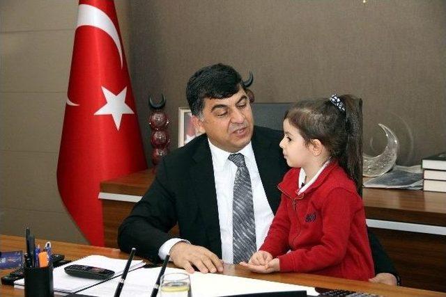 Minik Gkv’liler Başkan Fadıloğlu’nu Ziyaret Etti