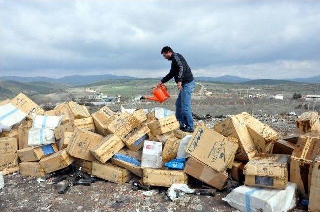 Uşak’ta 125 Bin Paket Kaçak Sigara İmha Edildi