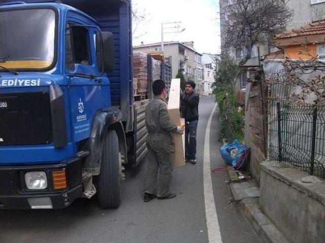 Gebzeli Ailenin Ev Malzemesi Büyükşehir’den