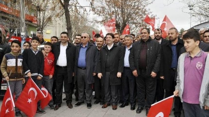 Aksaray&rsquo;da Ter&ouml;re Karşı Birlik Ve Beraberlik Y&uuml;r&uuml;y&uuml;ş&uuml;