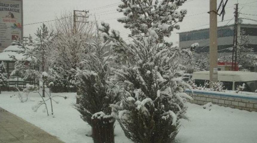 &Ouml;zalp İl&ccedil;esinde Kar Yağışı