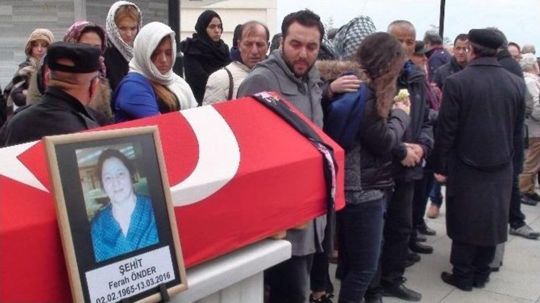 Patlamada Hayatını Kaybeden Ferah &Ouml;nder, Son Yolcuğuna Uğurlanıyor
