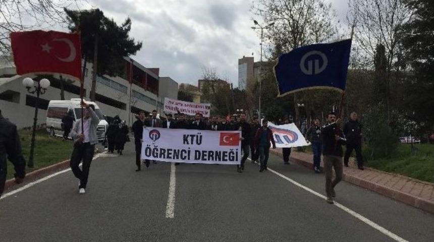 Kt&uuml; &Ouml;ğrenci Derneği&rsquo;nden Ter&ouml;re Lanet Y&uuml;r&uuml;y&uuml;ş&uuml;
