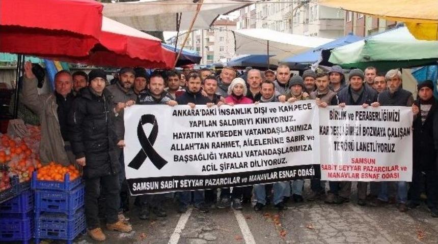 Samsunlu Pazarcılardan Ter&ouml;re Tepki