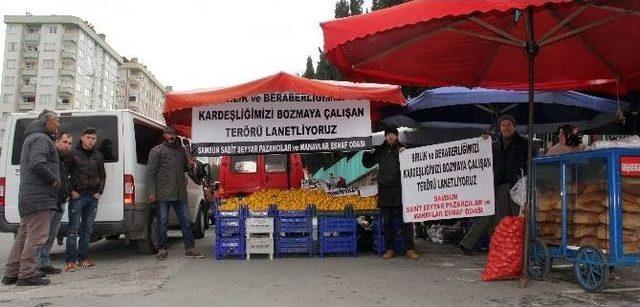 Samsunlu Pazarcılardan Teröre Tepki 2
