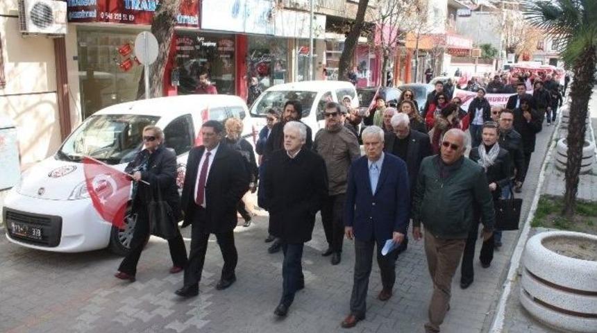 Chp Edremit İl&ccedil;e Başkanlığı Ter&ouml;r&uuml; Lanetledi