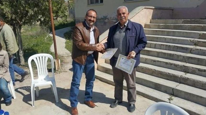 Mut’ta Çiftçiye Sertifika Ve Zeytin Fidanı Dağıtıldı