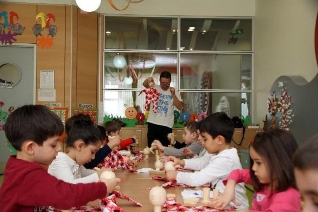 &Ouml;zel Sanko Okulları Anasınıfında Eğlenceli Kukla Etkinliği