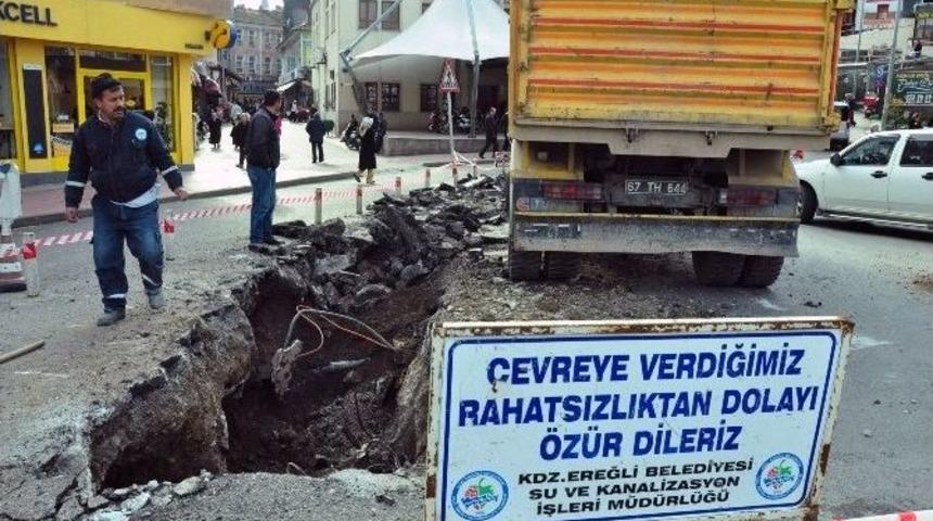 Kdz. Ereğli Belediyesi Su Taşkınlarına &Ouml;nlem Alıyor