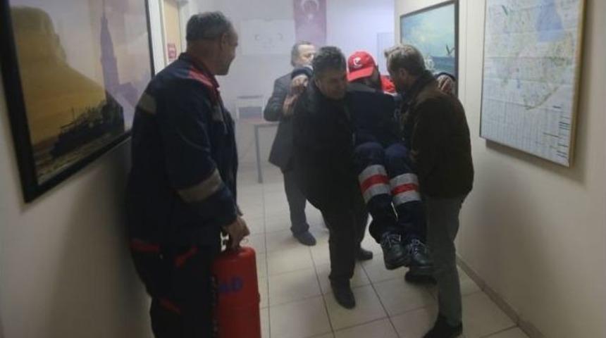 Belediye Personelinden Yangın Tatbikatı