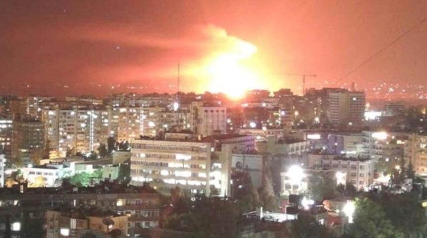 Şam yakınlarındaki hava üssünde patlama sesleri