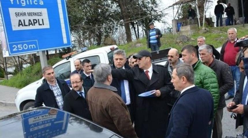 Karayolları, Alaplı Giriş Yolu İ&ccedil;in &Ouml;n İnceleme Yaptı