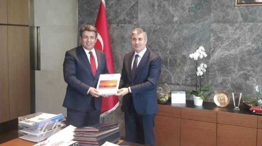 Başkan Aksoy&rsquo;dan K&uuml;&ccedil;&uuml;k&ccedil;ekmece Belediyesi&rsquo;ne Ziyaret