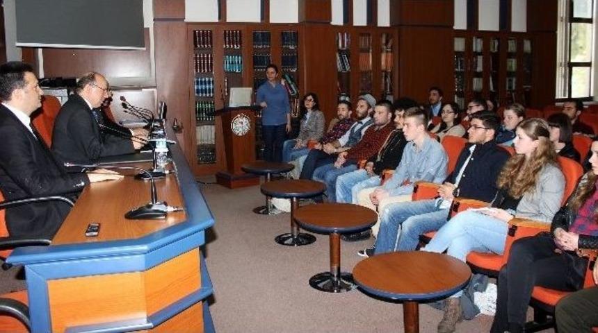 Alman &Ouml;ğrenciler&rsquo;den Vali &Ccedil;i&ccedil;ek&rsquo;e Ziyaret