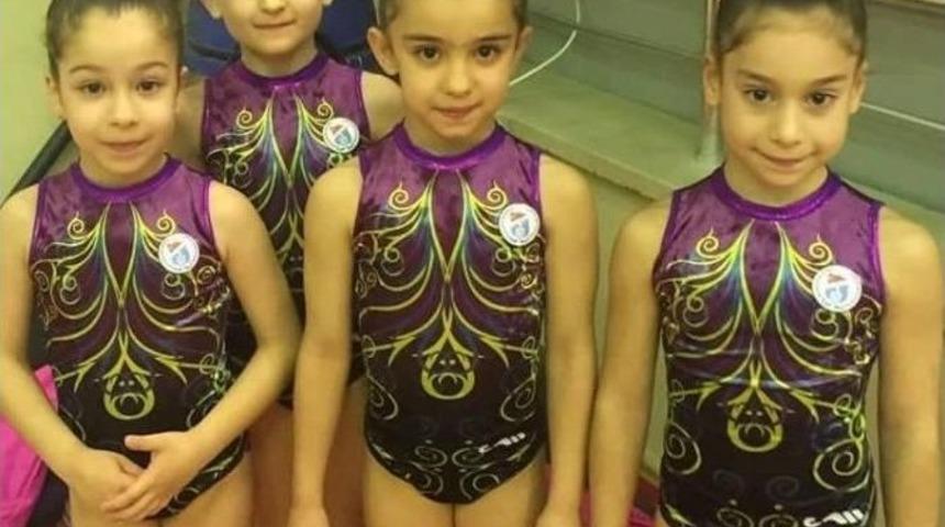 Kocaelili Minikler Cimnastik&rsquo;te Madalyaya Doymadı