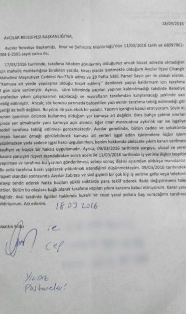 (&ouml;zel Haber) Avcılar&rsquo;daki R&uuml;şvet Mağduru Esnafa, Ak Parti Sahip &Ccedil;ıktı 1