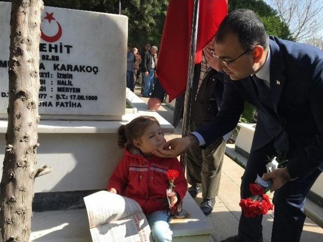 Kadifekale Şehitliğinde &Ccedil;anakkale H&uuml;zn&uuml;