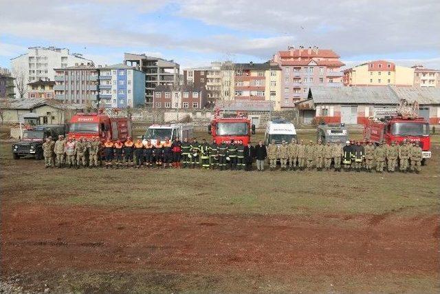 Kars Tugay Komutlanlığı’nda Yangın Tatbikatı