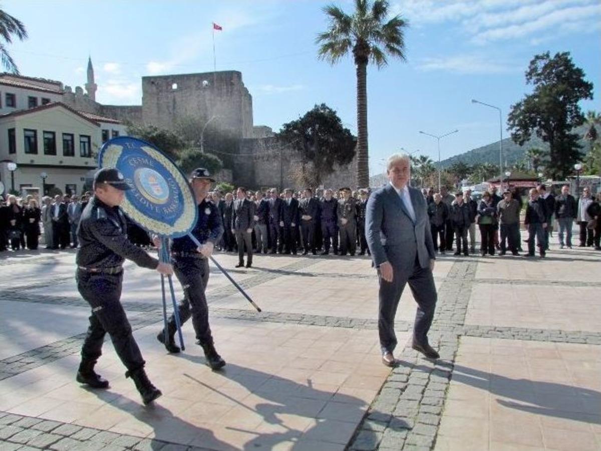 &Ccedil;eşme&rsquo;de &Ccedil;anakkale Zaferi&rsquo;ne Anlamlı T&ouml;ren