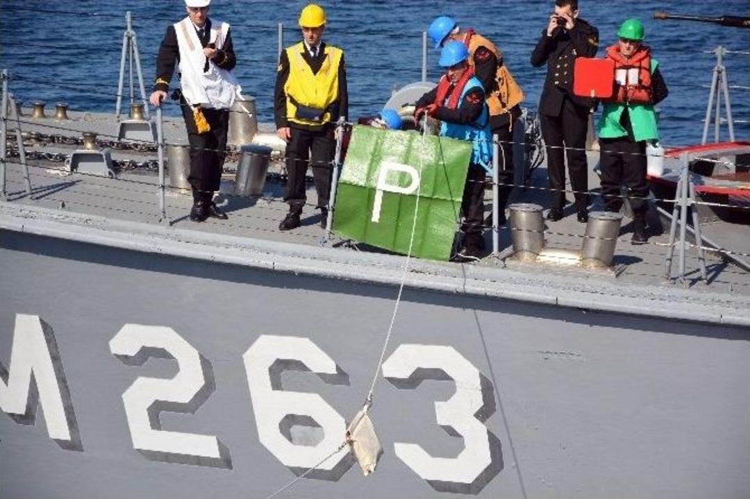 (&ouml;zel Haber) Şehit Aileleri Ve Gaziler 18 Mart&rsquo;ı Denizde Kutladı