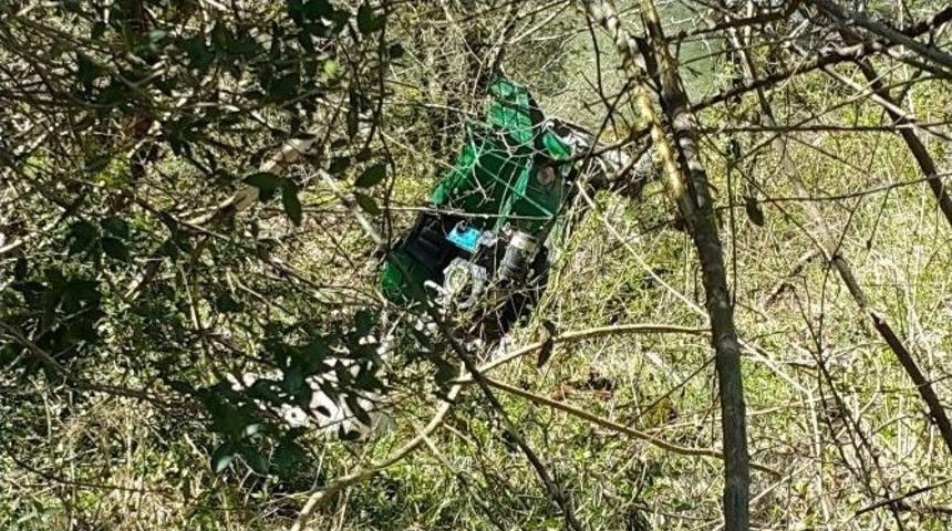 50 Metrelik U&ccedil;uruma Yuvarlandılar: 1 Ağır Yaralı