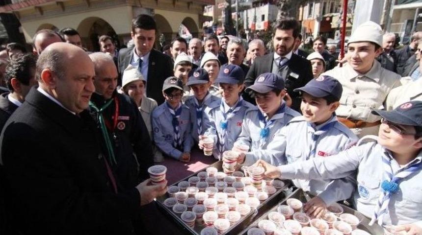 B&uuml;y&uuml;kşehirli İzciler, &Ccedil;anakkale Şehitlerini Unutturmadı