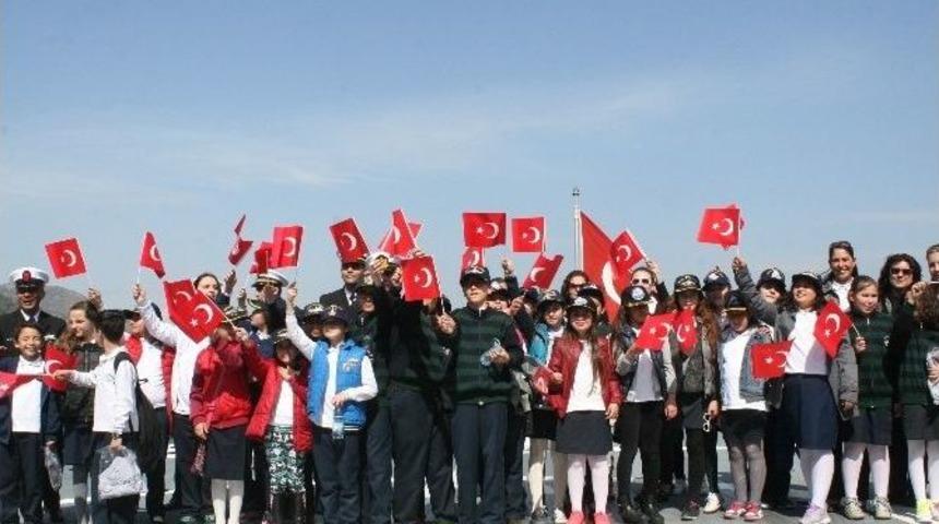 &Ouml;ğrenciler Zaferin 101. Yıl D&ouml;n&uuml;m&uuml;nde Tcg Gaziantep&rsquo;le Sefere &Ccedil;ıktı