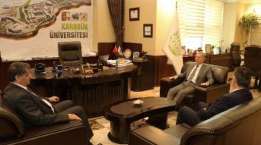 Şahin&rsquo;den Rekt&ouml;r Polat&rsquo;a Ziyaret