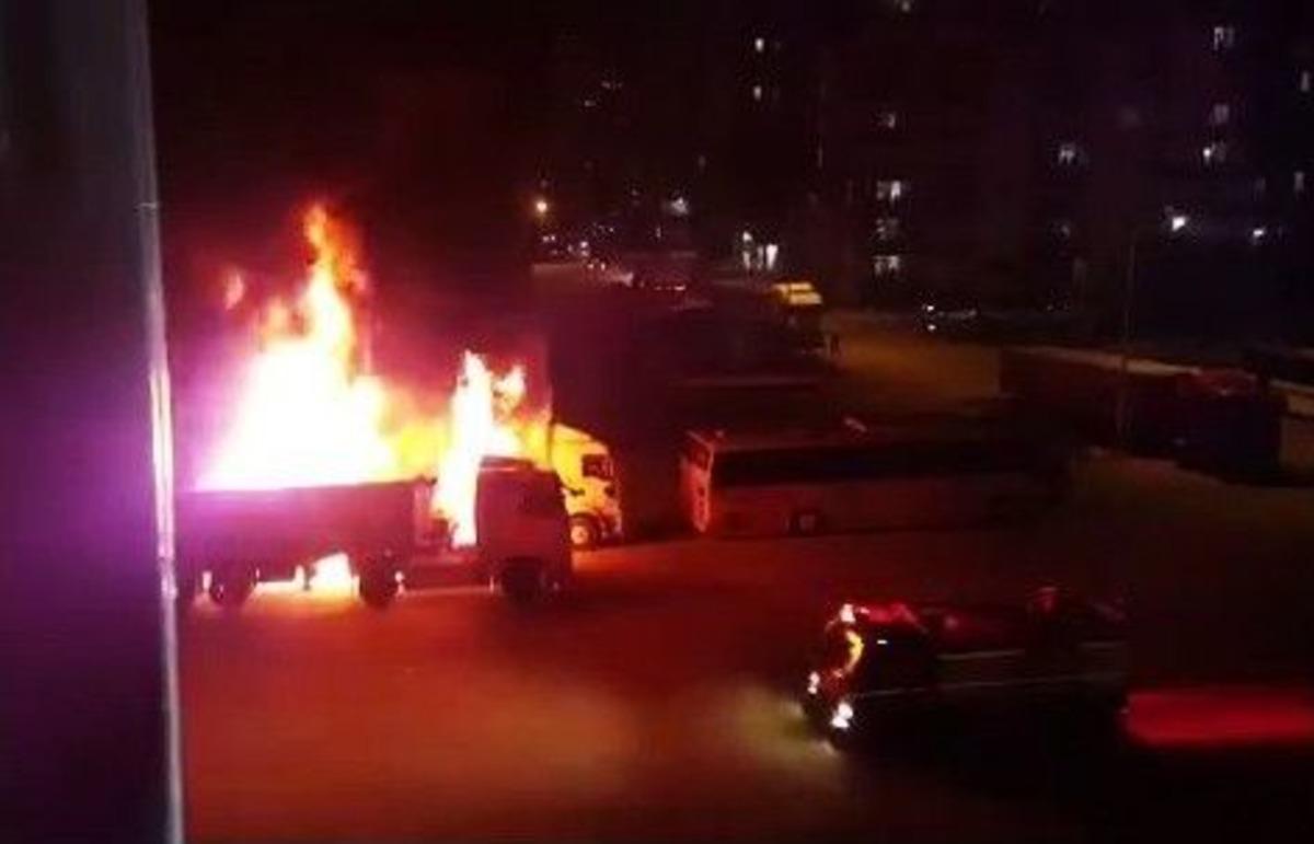 Tır&rsquo;ların Patlayan Deposu Korkuttu