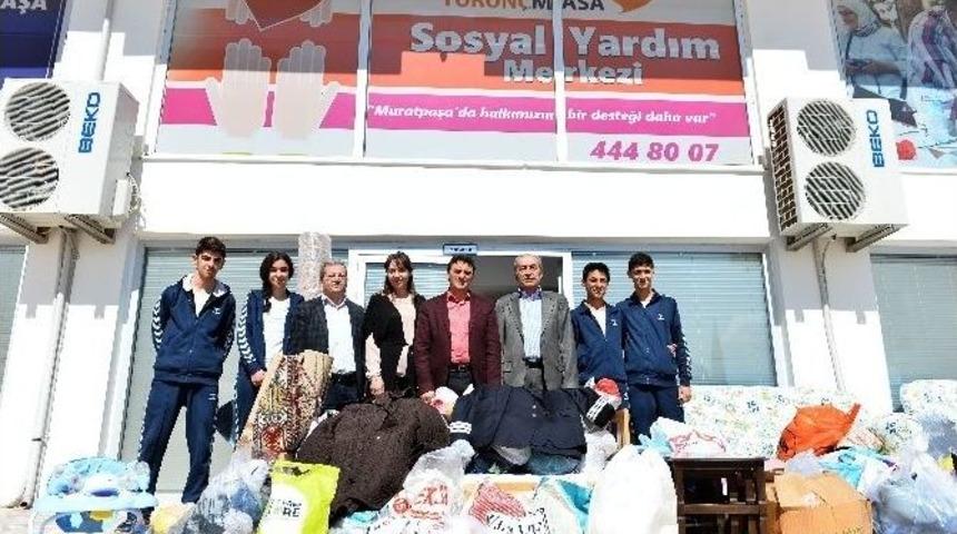 Spor Lisesi &Ouml;ğrencilerinden Anlamlı Bağış